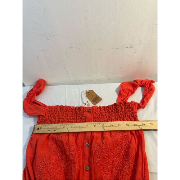 American Eagle off shoulder Romper new burnt orange M new rn#54485 - Picture 8 of 12